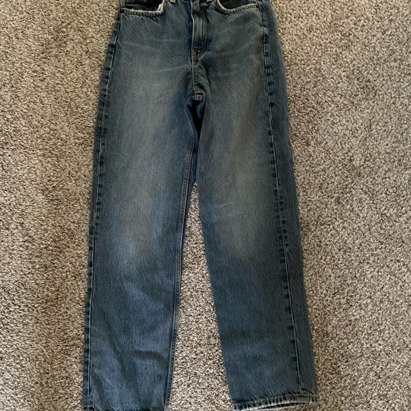 Zara Denim - Women Zara Straight-Leg Blue Denim Jeans